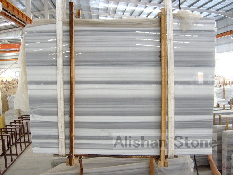 Marmara White marble slabs